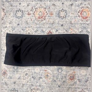 Women’s black bandeau bikini top - medium